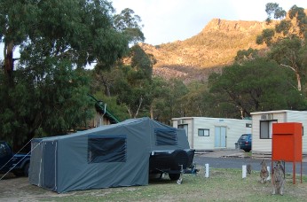 Camp site at Halls Gap