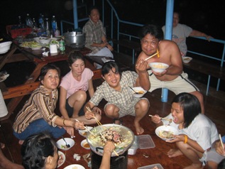 Houseboat in Kanchanaburi