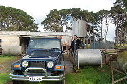 Filling up the Jeep with Fuel